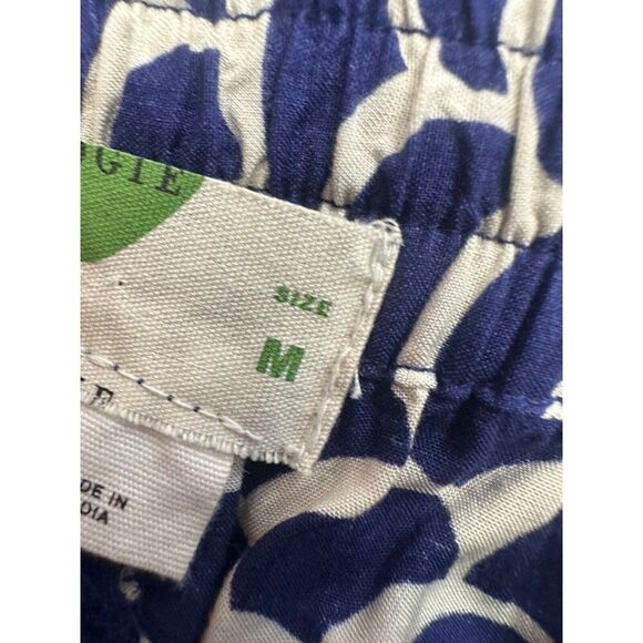 Anthropologie Pull on Blue Beaded Joggers Women's Medium Mermaid Vacation - Picture 6 of 11